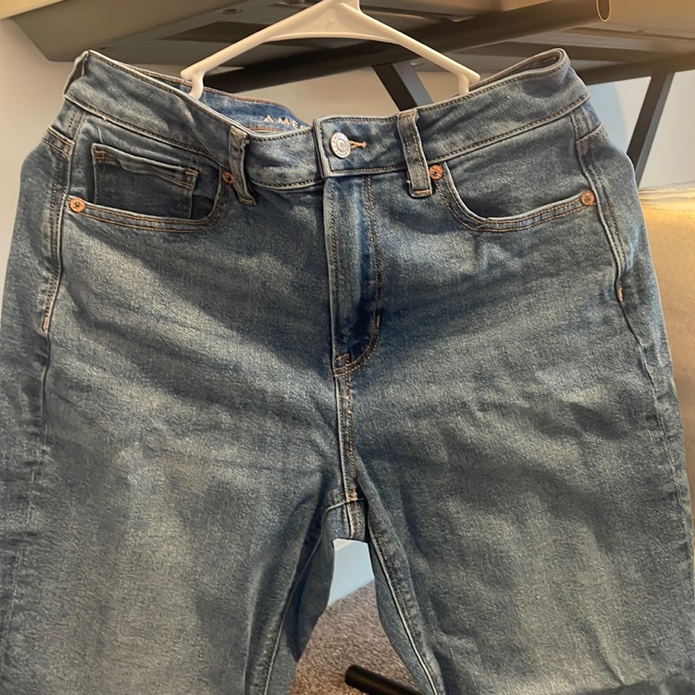 American eagle stretch high wasted jeans